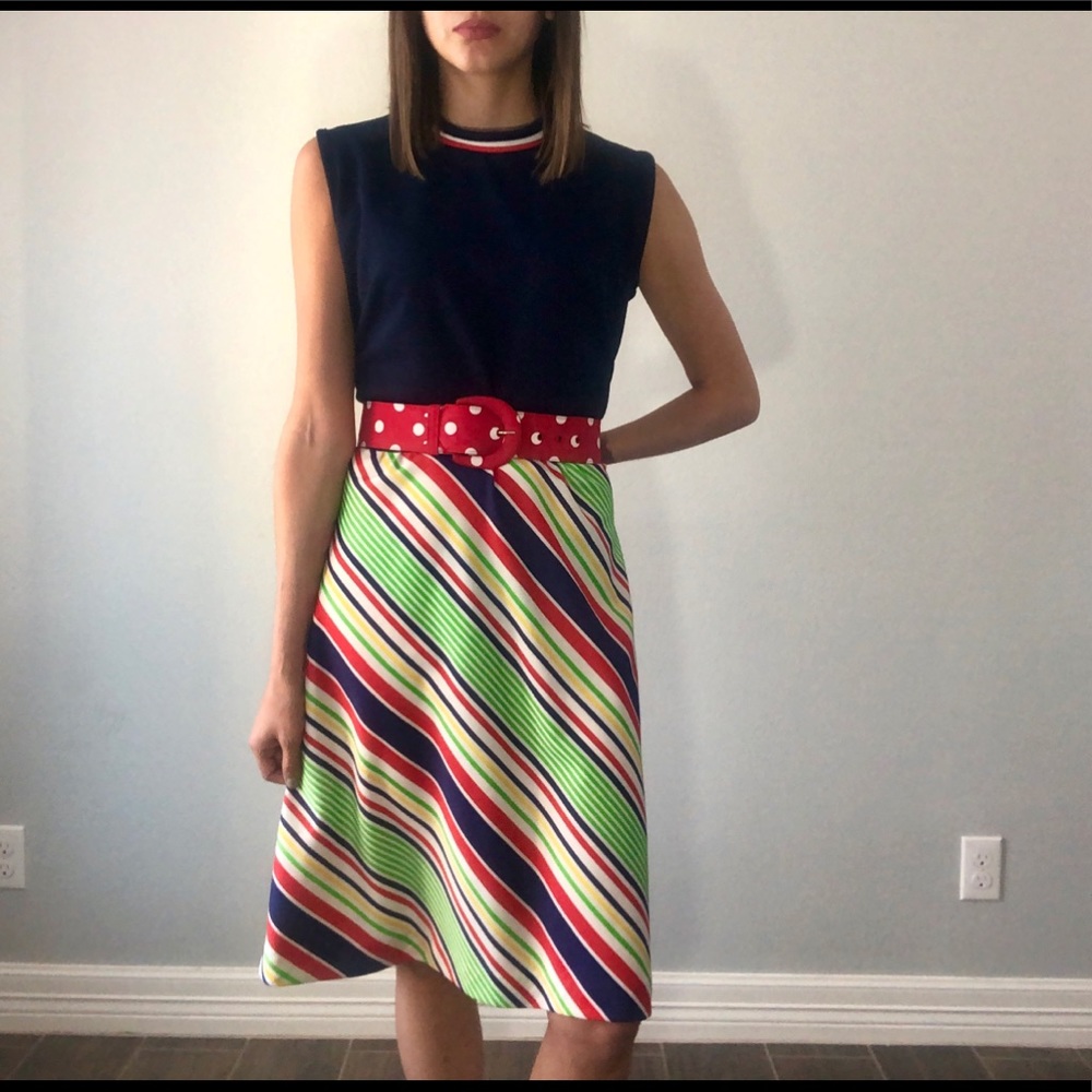 70’s striped dress
